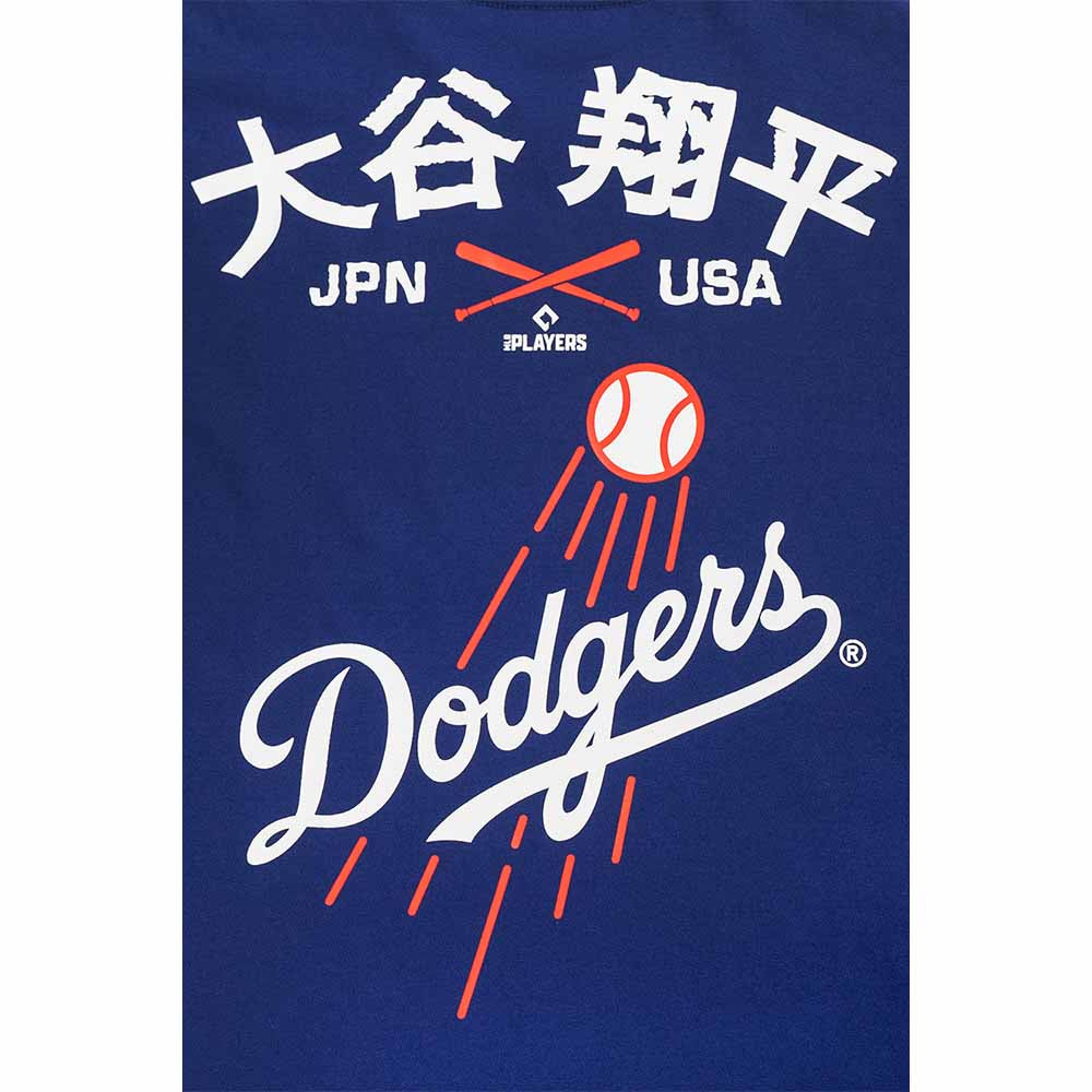 Los Angeles Dodgers MLB Team Logo Shohei Ohtani Dark Royal Short Sleeve T-Shirt