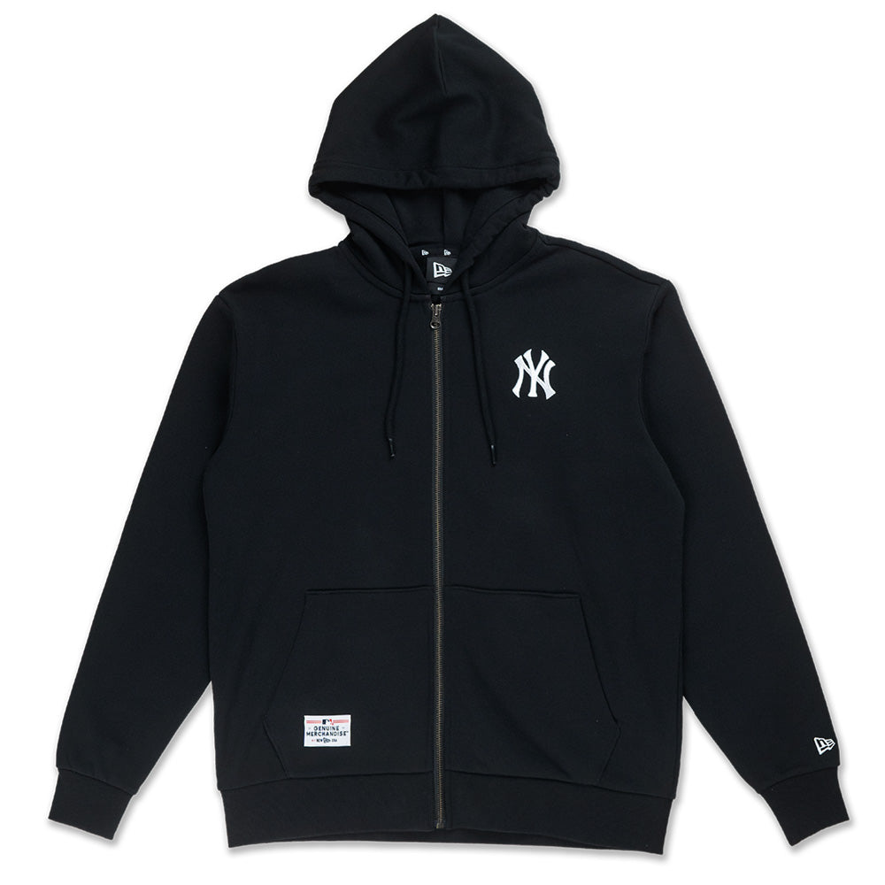 New York Yankees MLB Timeless Minimal Black Zip Hoodie