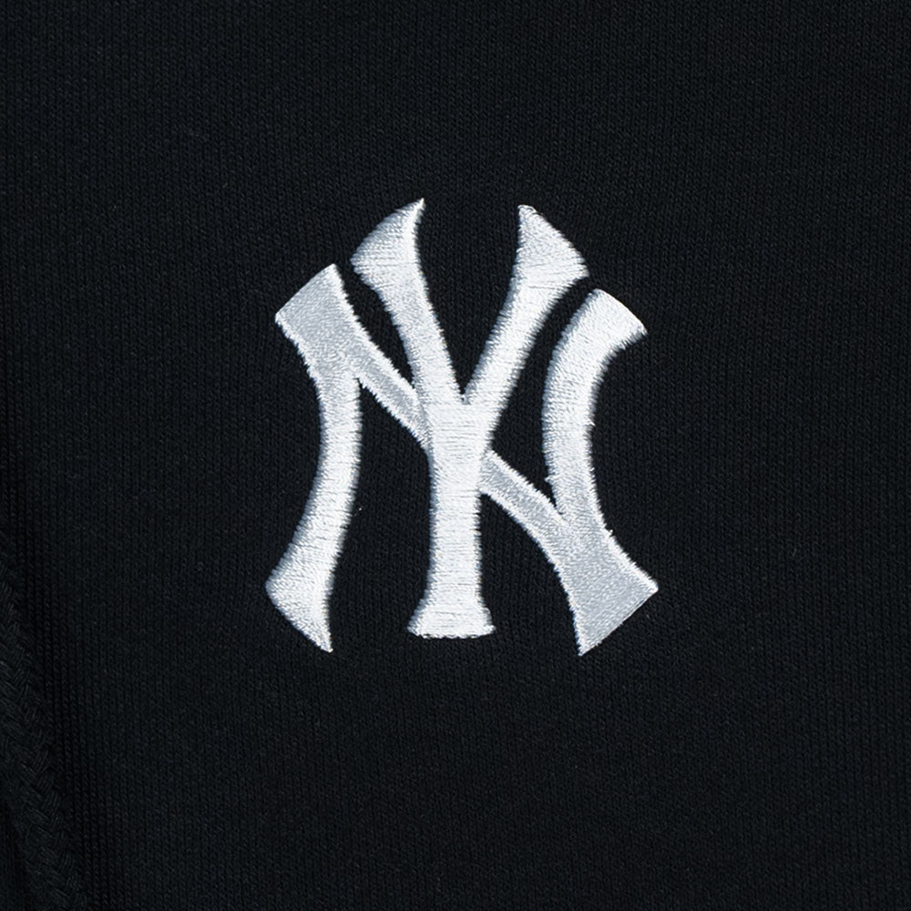 New York Yankees MLB Timeless Minimal Black Zip Hoodie