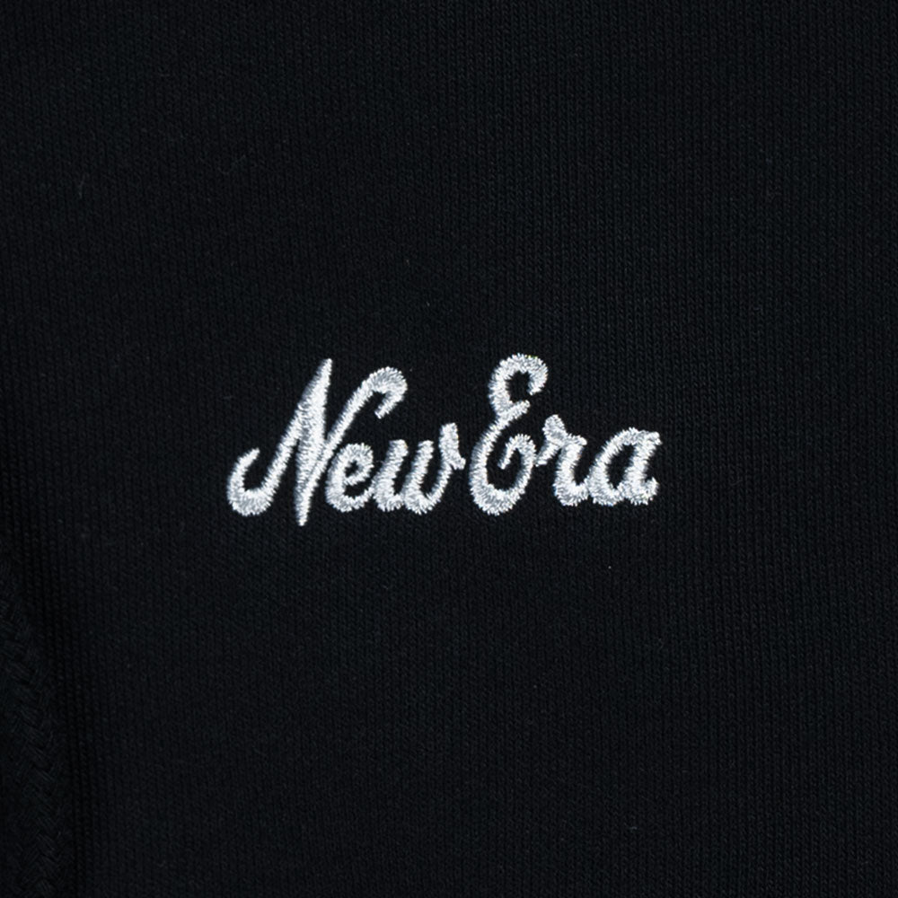 New Era Script Timeless Minimal Black Zip Hoodie