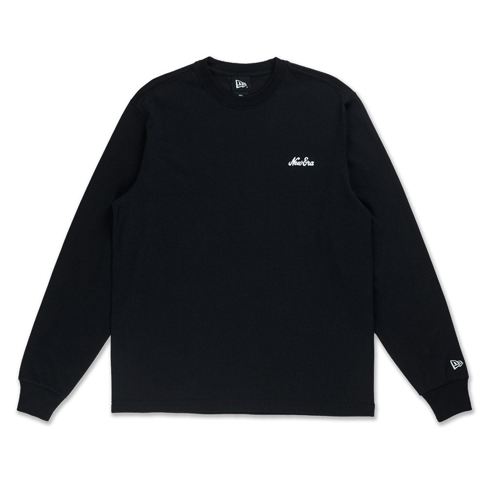 New Era Script Timeless Minimal Black Long Sleeve T-Shirt