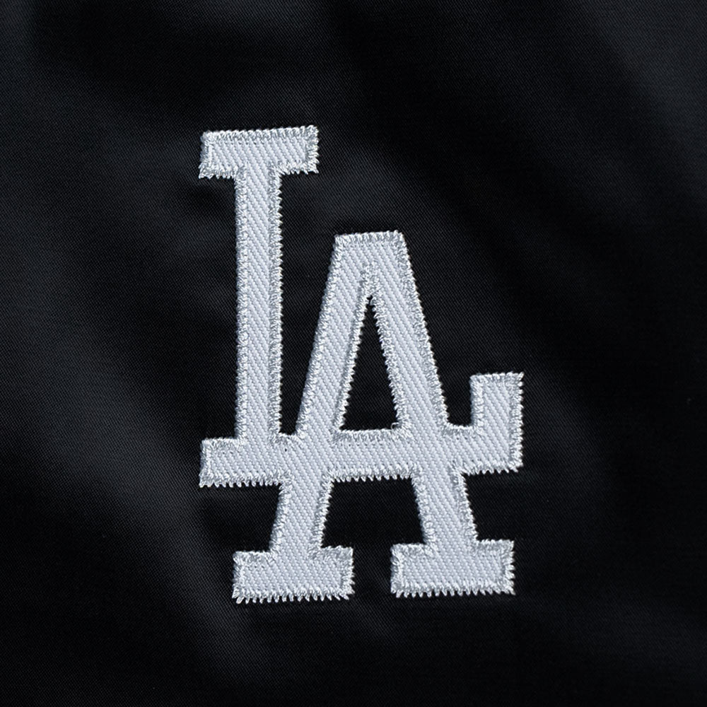 Los Angeles Dodgers MLB Timeless Minimal Black and Gray Jacket