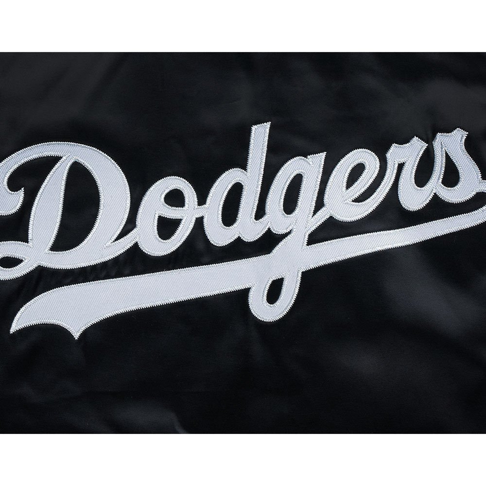 Los Angeles Dodgers MLB Timeless Minimal Black and Gray Jacket