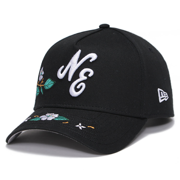 New Era Philippines 9th Anniversary NE Script Sampaguita Black 9FORTY A-Frame Snapback Cap (PH EXCLUSIVE)