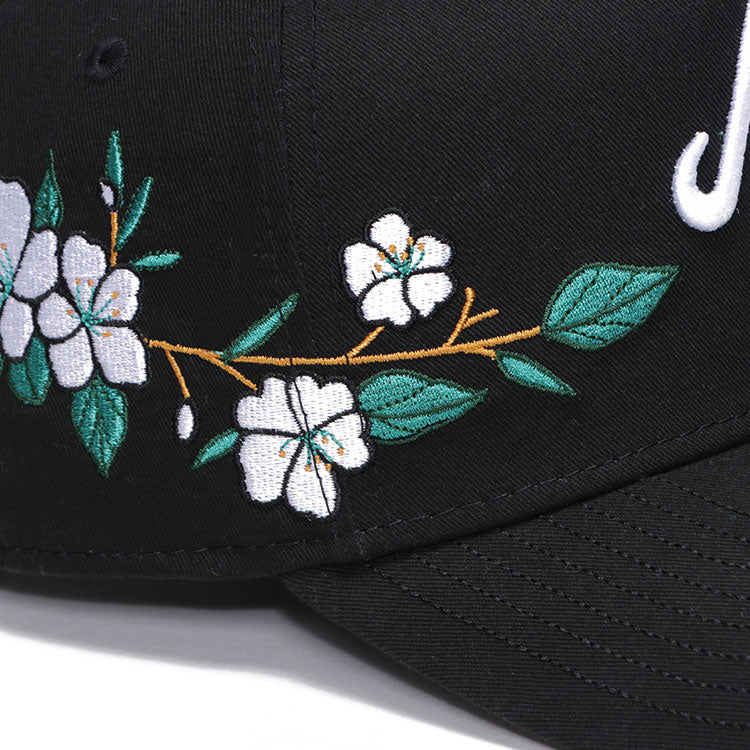 New Era Philippines 9th Anniversary NE Script Sampaguita Black 9FORTY A-Frame Snapback Cap (PH EXCLUSIVE)