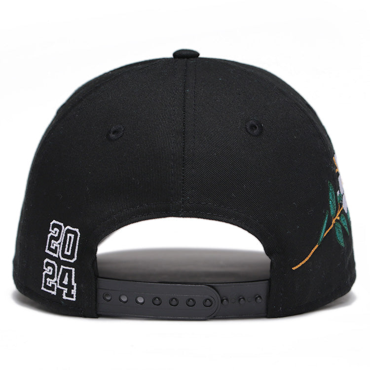 New Era Philippines 9th Anniversary NE Script Sampaguita Black 9FORTY A-Frame Snapback Cap (PH EXCLUSIVE)