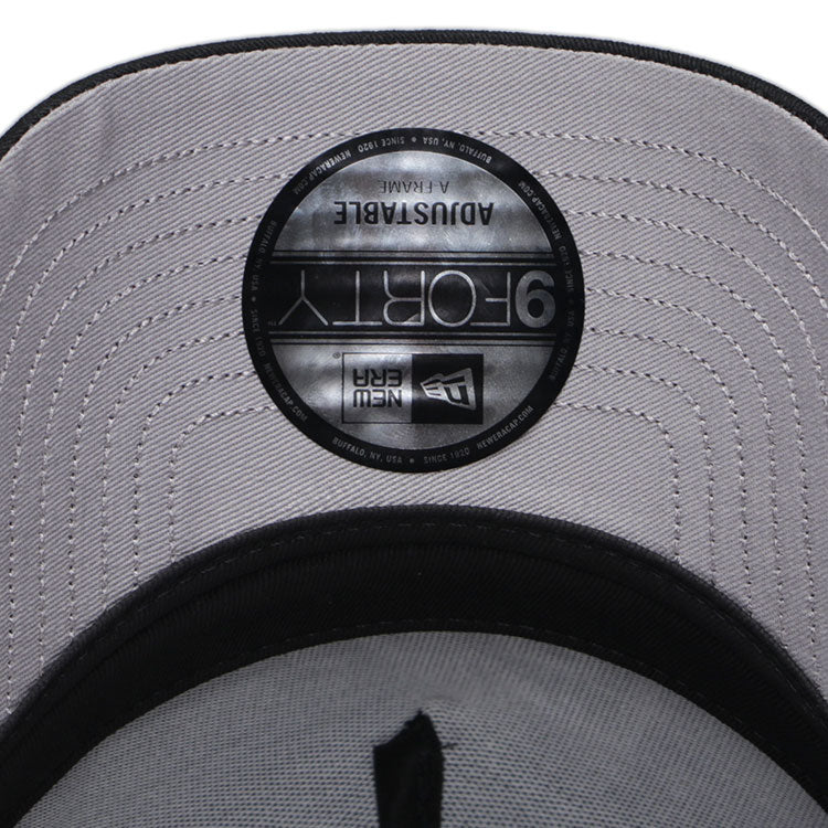 New Era Philippines 9th Anniversary NE Script Sampaguita Black 9FORTY A-Frame Snapback Cap (PH EXCLUSIVE)