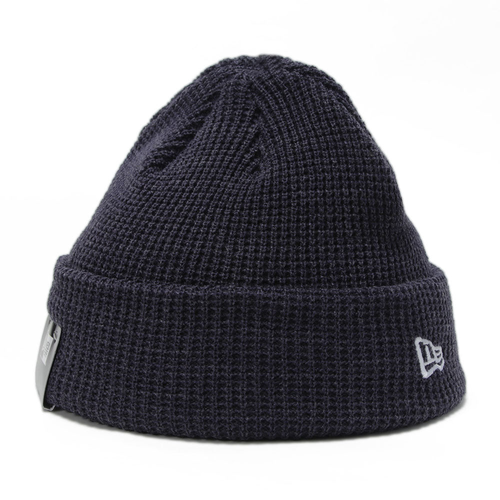 New Era Hex Navy Waffle Short Cuff Beanie