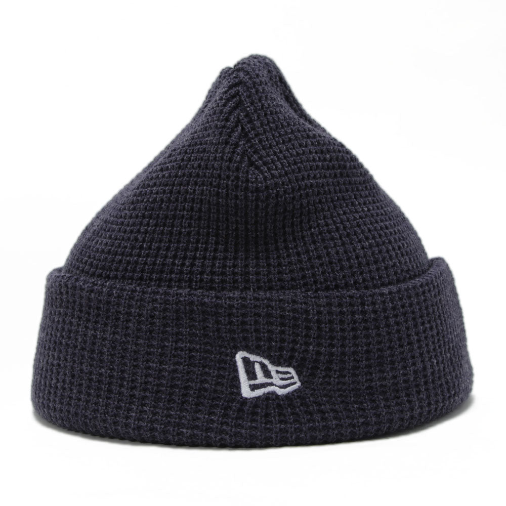 New Era Hex Navy Waffle Short Cuff Beanie