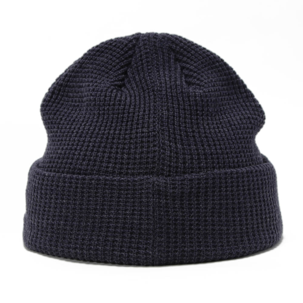 New Era Hex Navy Waffle Short Cuff Beanie