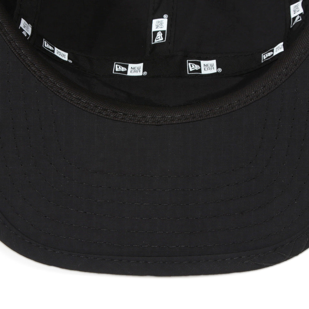 New Era Wordmark Ripstop Black Nylon Camper Hat