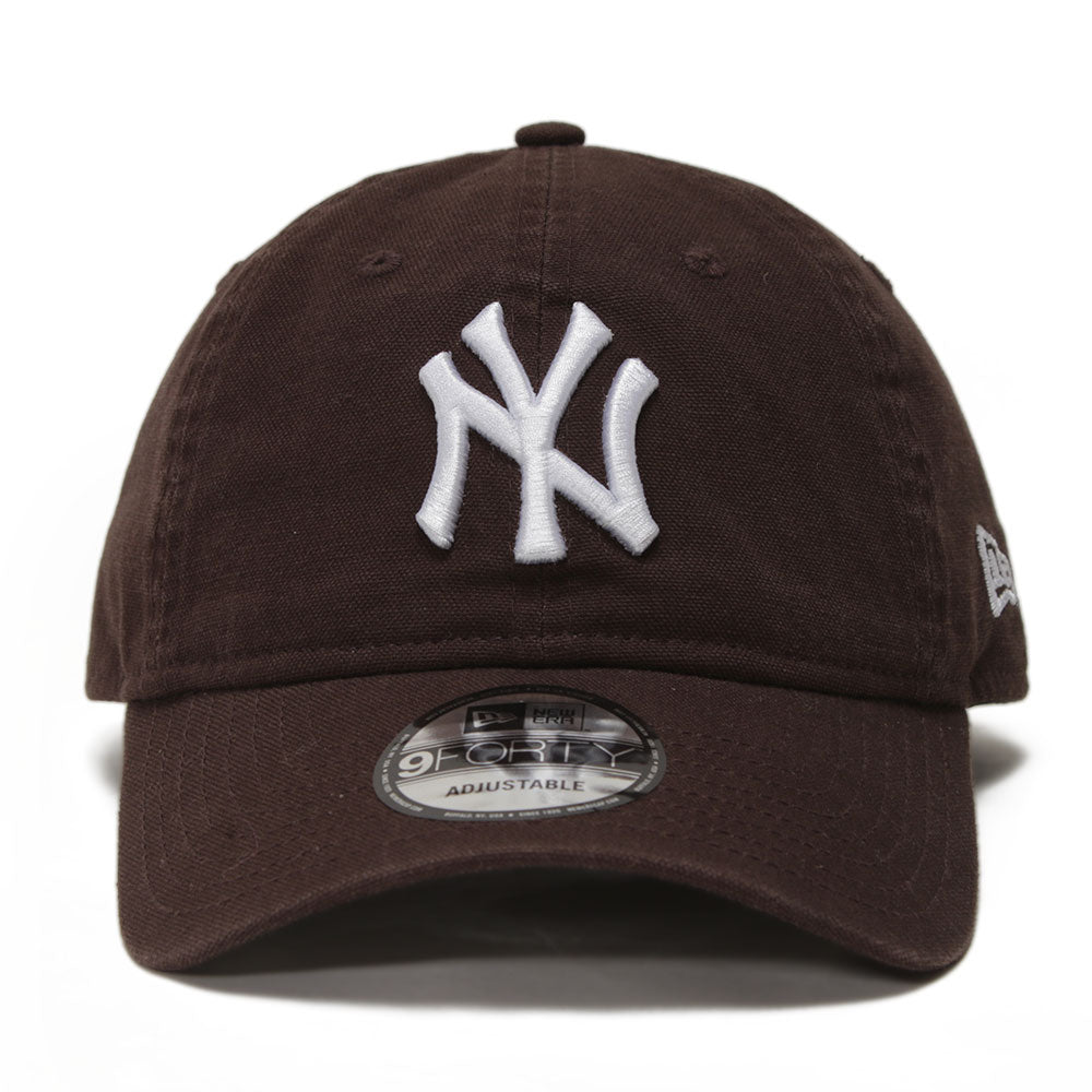 New Era New York Yankees MLB Vintage Canvas Brown Suede 9FORTY Unstructured Cap