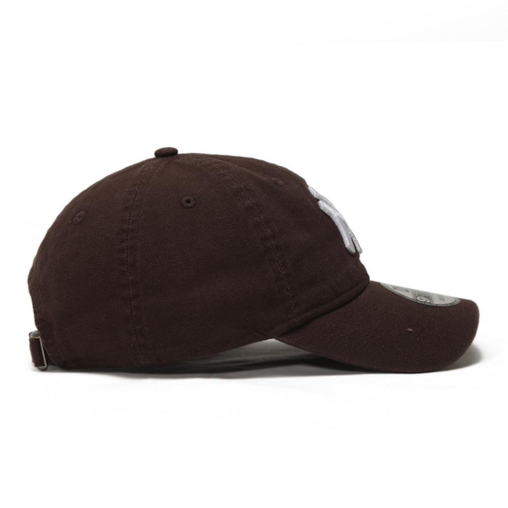 New Era New York Yankees MLB Vintage Canvas Brown Suede 9FORTY Unstructured Cap