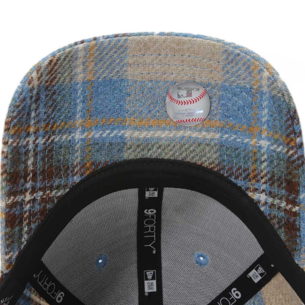 New Era New York Mets MLB Tweed Check Brown 9FORTY Adjustable Cap