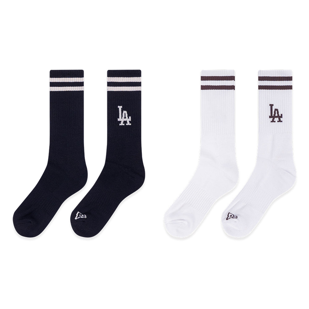 New Era Los Angeles Dodgers MLB Color Era Black and White Socks