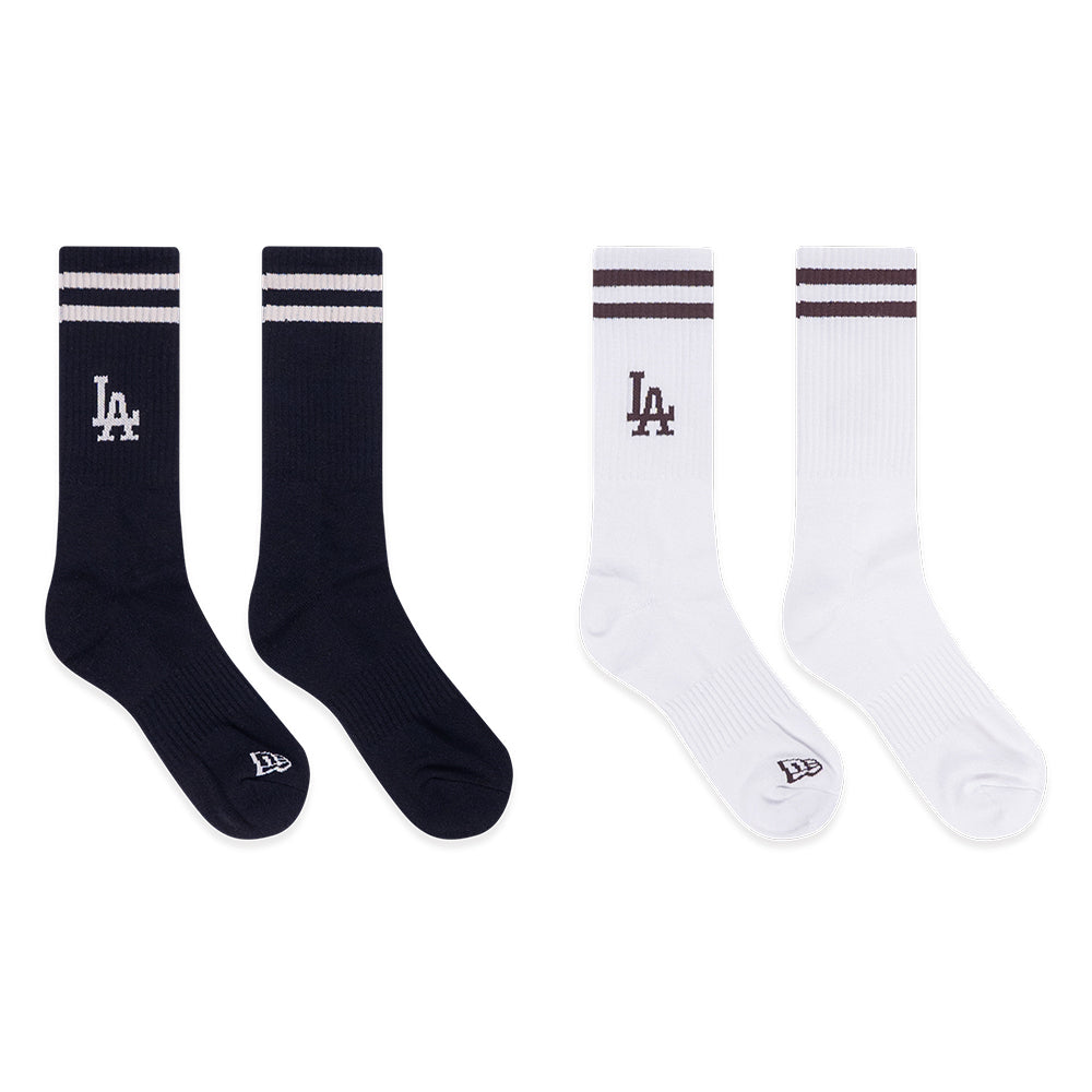 New Era Los Angeles Dodgers MLB Color Era Black and White Socks