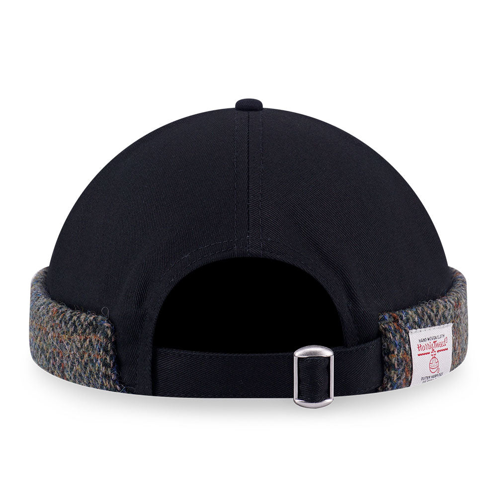 New Era Flag Harris Tweed Black Skully