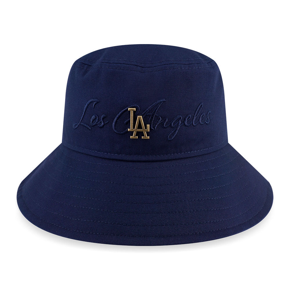 New Era Los Angeles Dodgers MLB Metal Crest Oceanside Blue Bucket Hat