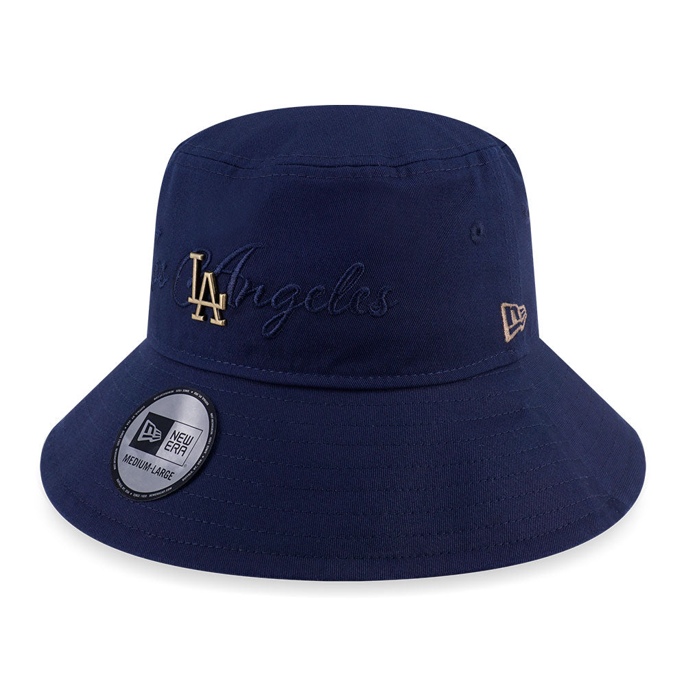 New Era Los Angeles Dodgers MLB Metal Crest Oceanside Blue Bucket Hat