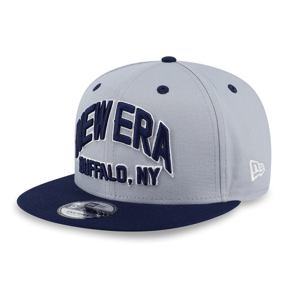 New Era Wordmark Street Dangle Dolphine Gray 9FIFTY Snapback Cap