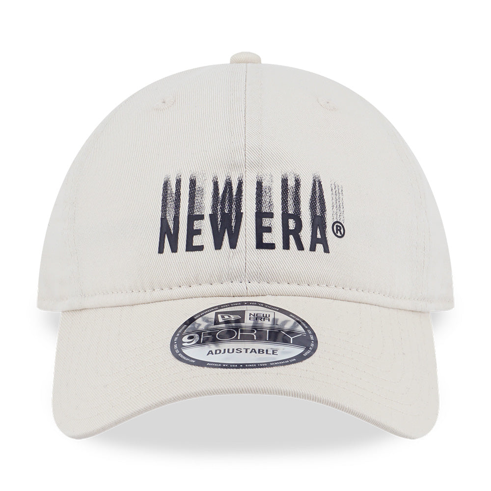 New Era Wordmark Surreal Nature Light Cream 9FORTY Unstructured Adjustable Cap