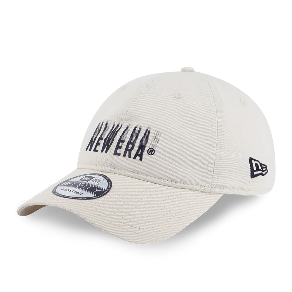 New Era Wordmark Surreal Nature Light Cream 9FORTY Unstructured Adjustable Cap