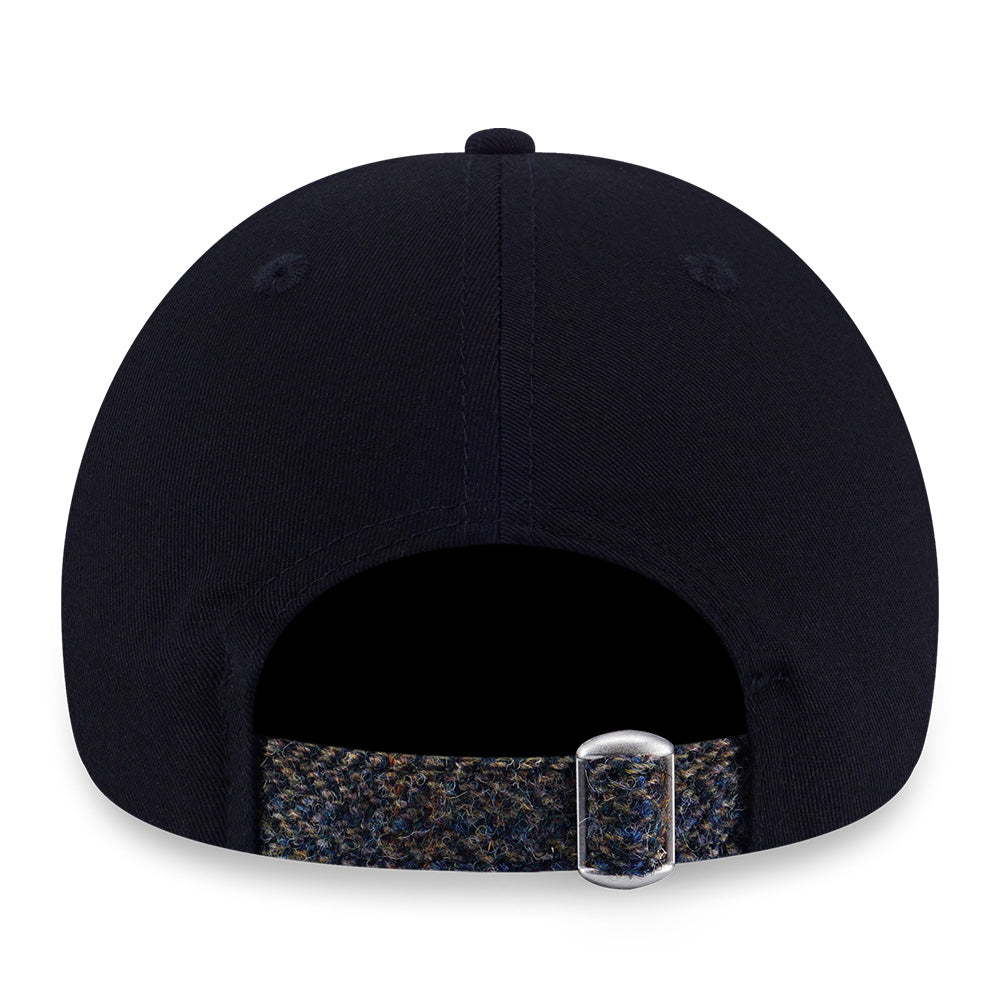 New Era New York Yankees MLB Harris Tweed Mini Logo Black 9FORTY Unstructured Adjustable Cap