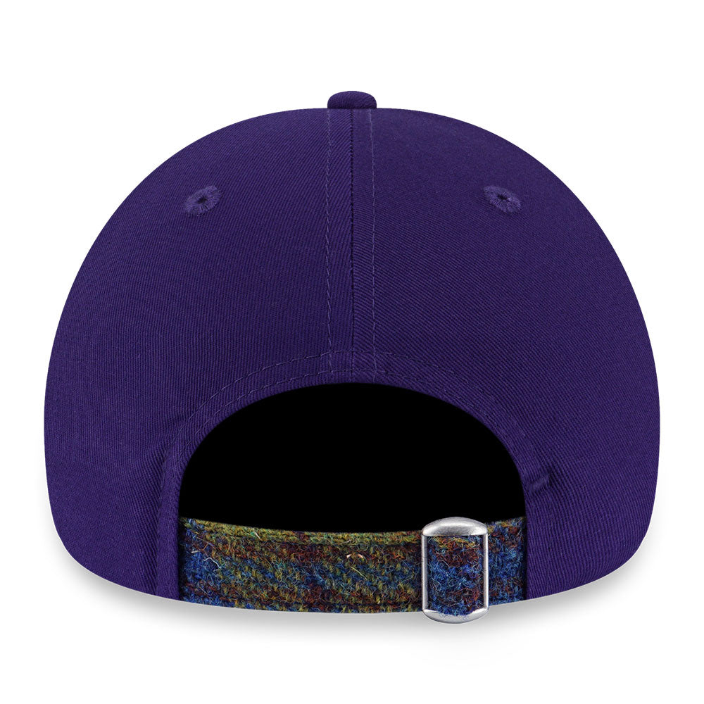 New Era New York Yankees MLB Harris Tweed Mini Logo Purple 9FORTY Unstructured Adjustable Cap