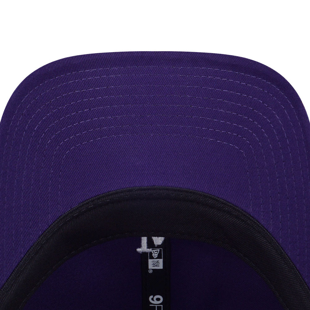 New Era New York Yankees MLB Harris Tweed Mini Logo Purple 9FORTY Unstructured Adjustable Cap