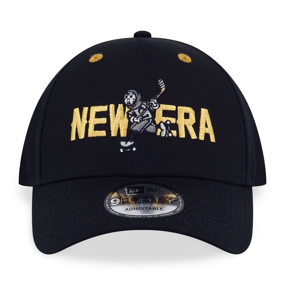 New Era Wordmark Street Dangle Black 9FORTY Snapback Cap