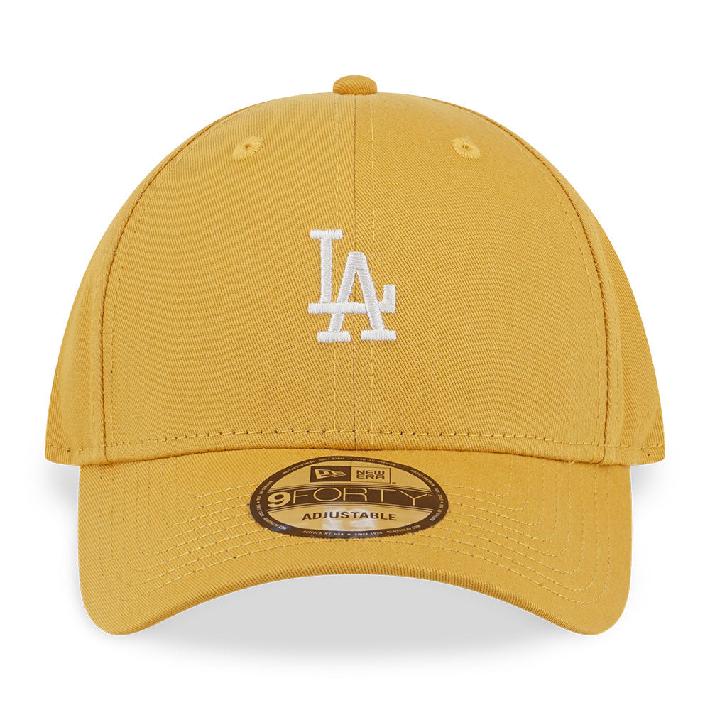 New Era Los Angeles Dodgers MLB Color Era Mini Logo Yellow Mustard 9FORTY Adjustable Cap