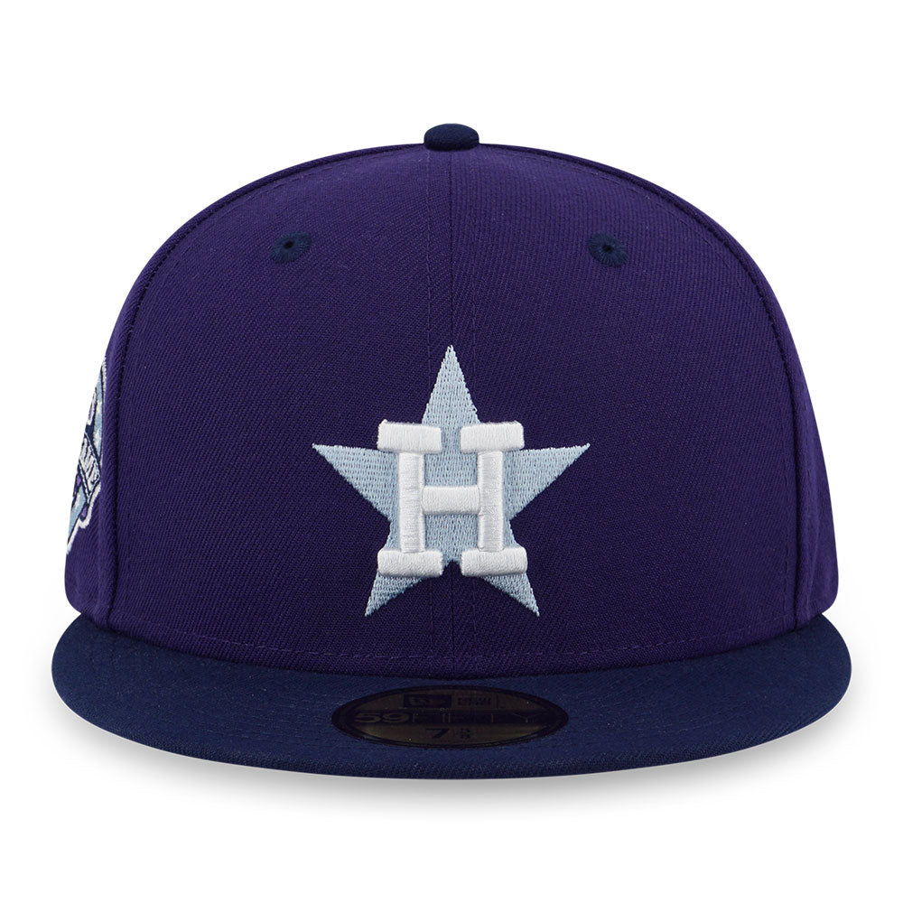 New Era Houston Astros MLB 5950 Pack Stellar Shadows Oceanside Blue 59FIFTY Fitted Cap