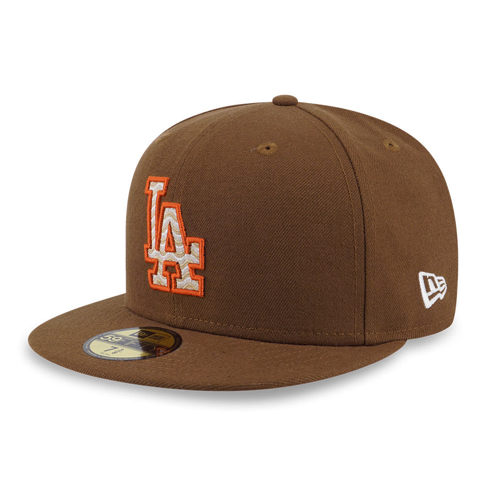 New Era Los Angeles Dodgers MLB 5950 Pack Smoky Sizzle Toffee 59FIFTY Fitted Cap