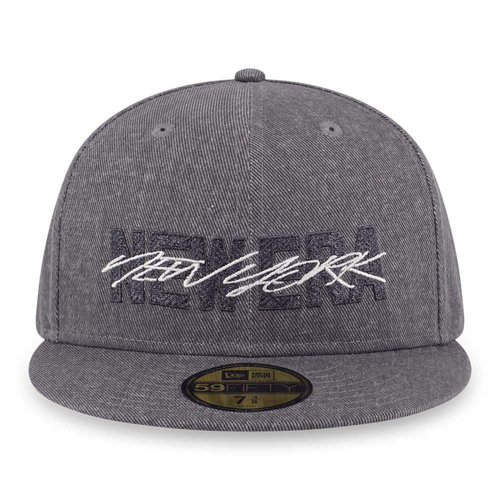 New Era Wordmark ODE TO NY Gray 59FIFTY Fitted Cap