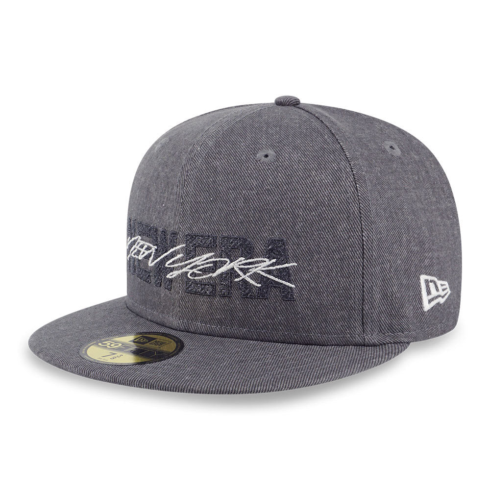 New Era Wordmark ODE TO NY Gray 59FIFTY Fitted Cap