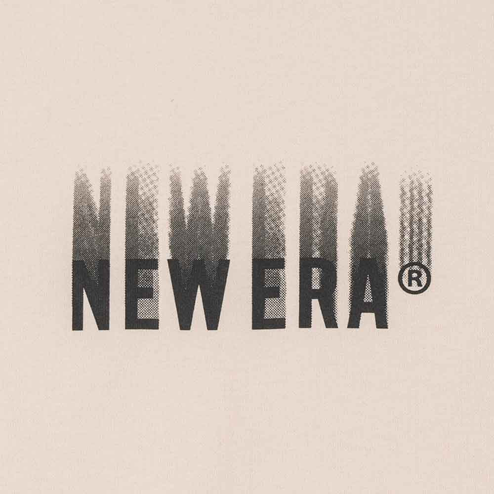 New Era Wordmark Surreal Nature Light Cream Women Crop Top T-Shirt