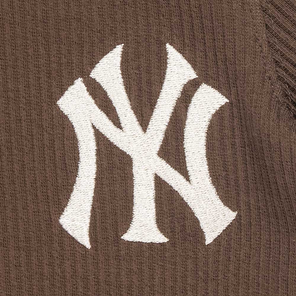 New Era New York Yankees MLB Color Era Chocolate Women Crop Rib T-Shirt