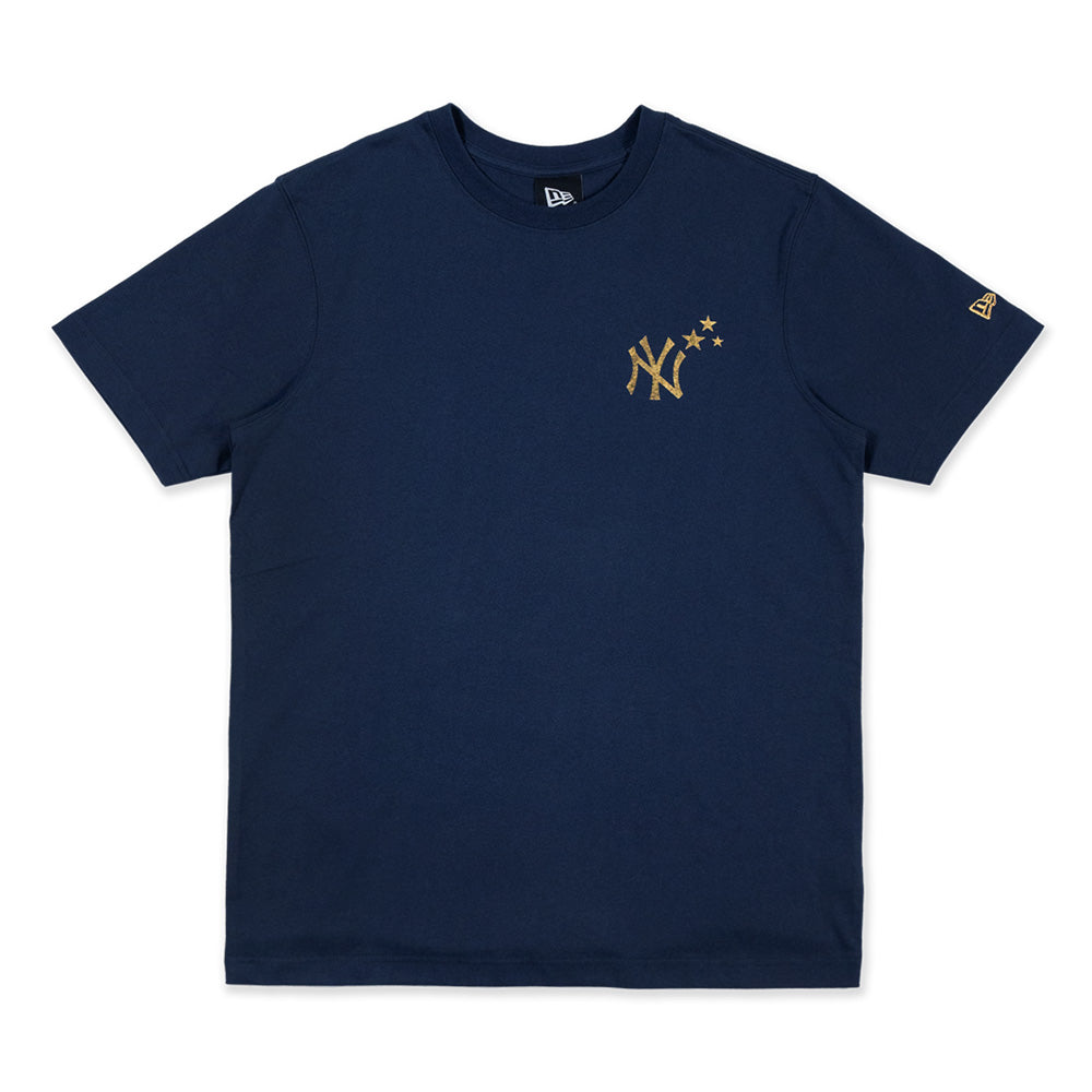 New Era New York Yankees MLB Winter Whisper Oceanside Blue Short Sleeve T-Shirt