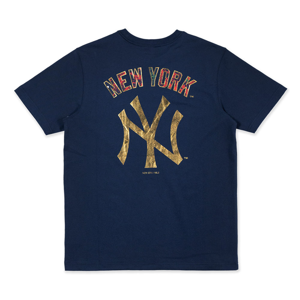 New Era New York Yankees MLB Winter Whisper Oceanside Blue Short Sleeve T-Shirt