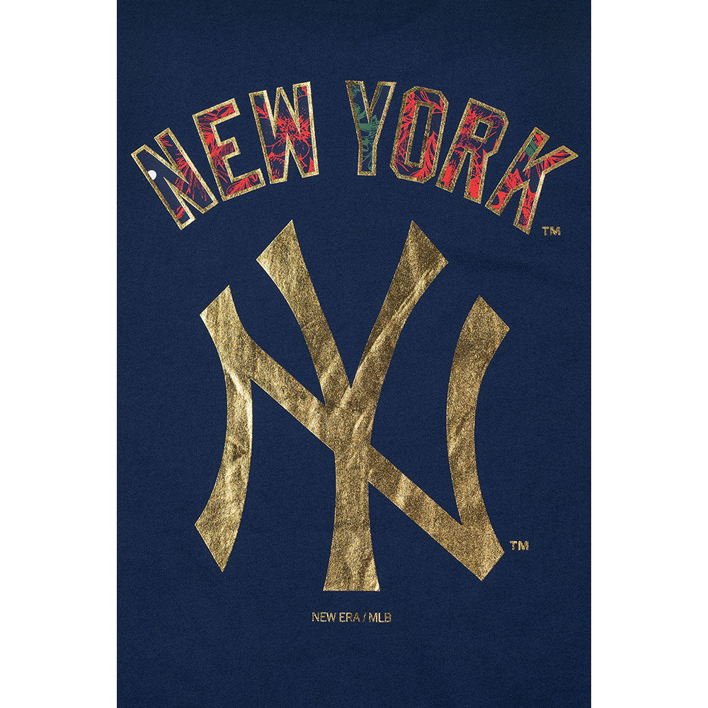 New Era New York Yankees MLB Winter Whisper Oceanside Blue Short Sleeve T-Shirt