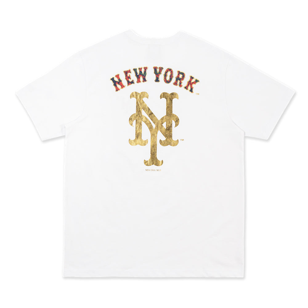 New Era New York Mets MLB Winter Whisper White Short Sleeve T-Shirt