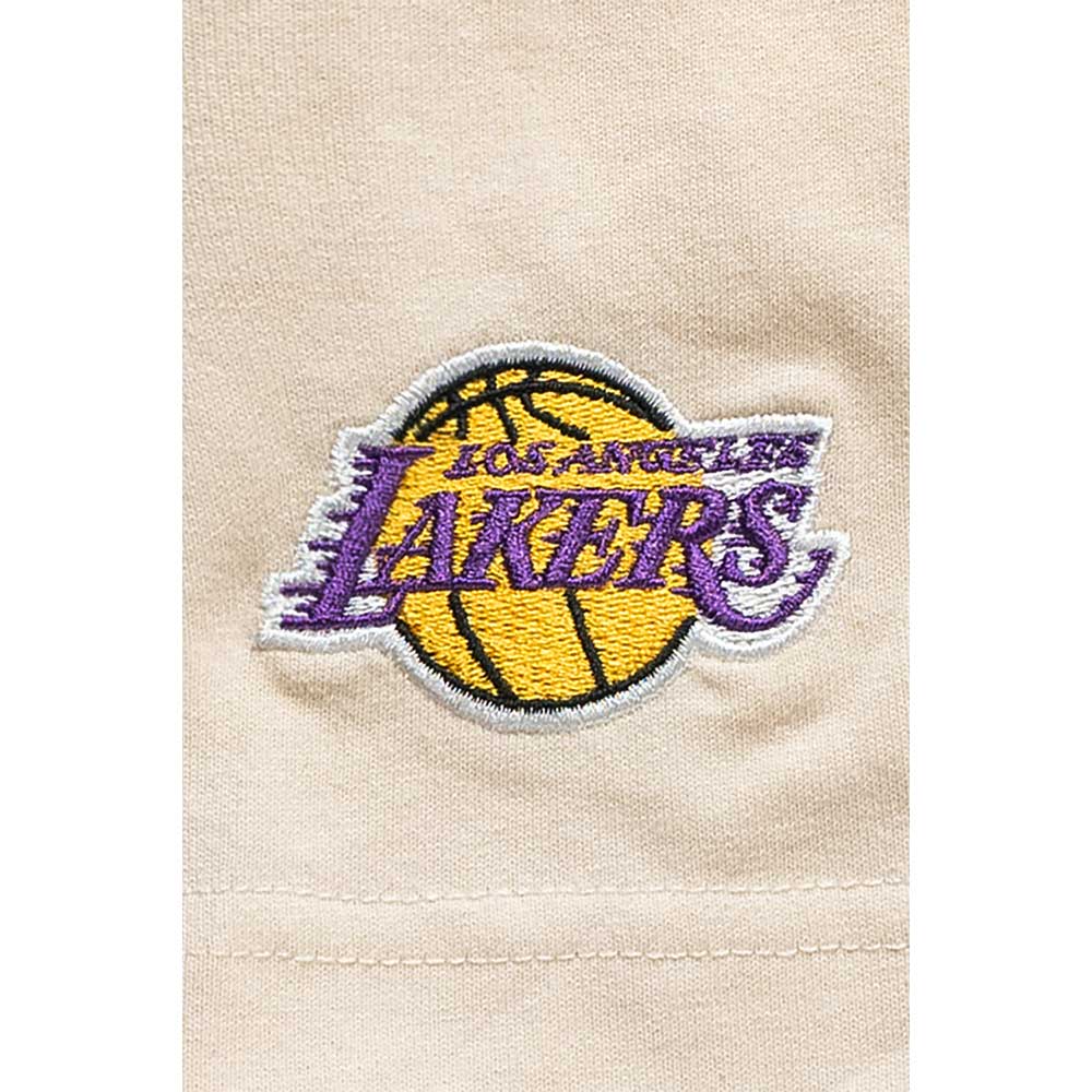 New Era NBA Los Angeles Lakers Tint Brush Light Cream Short Sleeve T-Shirt