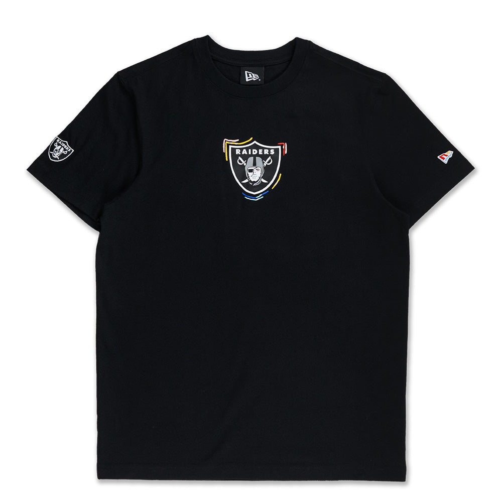 New Era NFL Las Vegas Raiders Tint Brush Black Short Sleeve T-Shirt