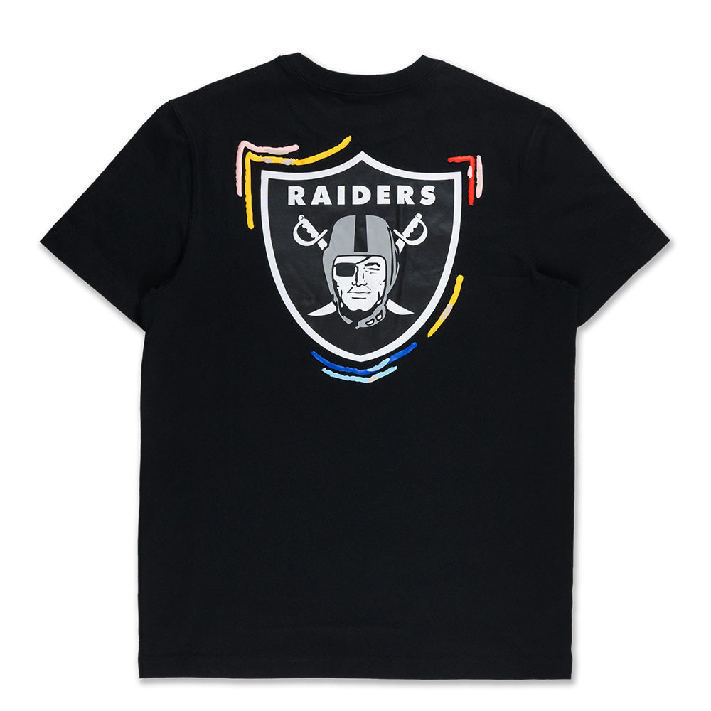 New Era NFL Las Vegas Raiders Tint Brush Black Short Sleeve T-Shirt