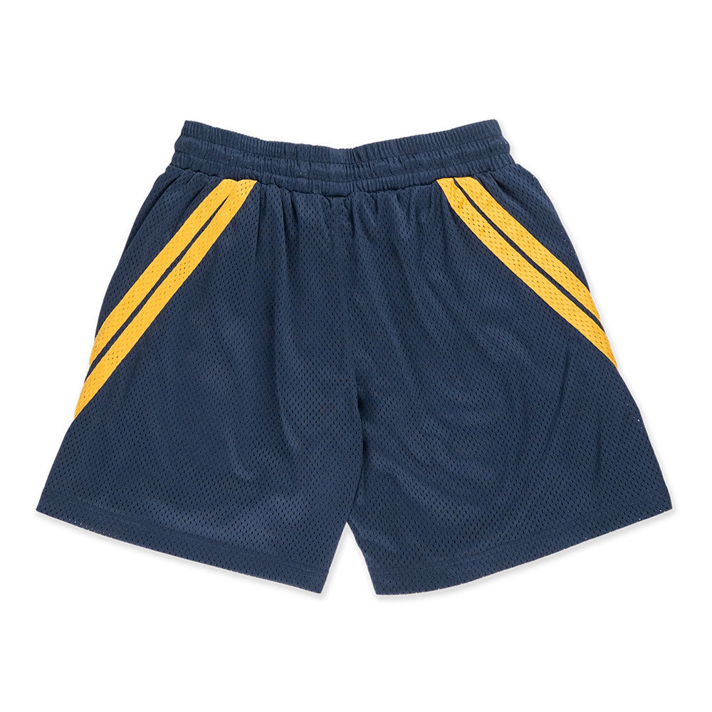 New Era Street Dangle Ocean Side Blue and Yellow Mustart Mesh Active Shorts