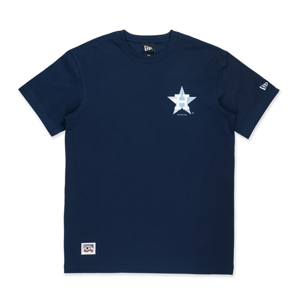 New Era Houston Astros MLB 5950 Pack Stellar Shadows Oceanside Blue Short Sleeve T-Shirt