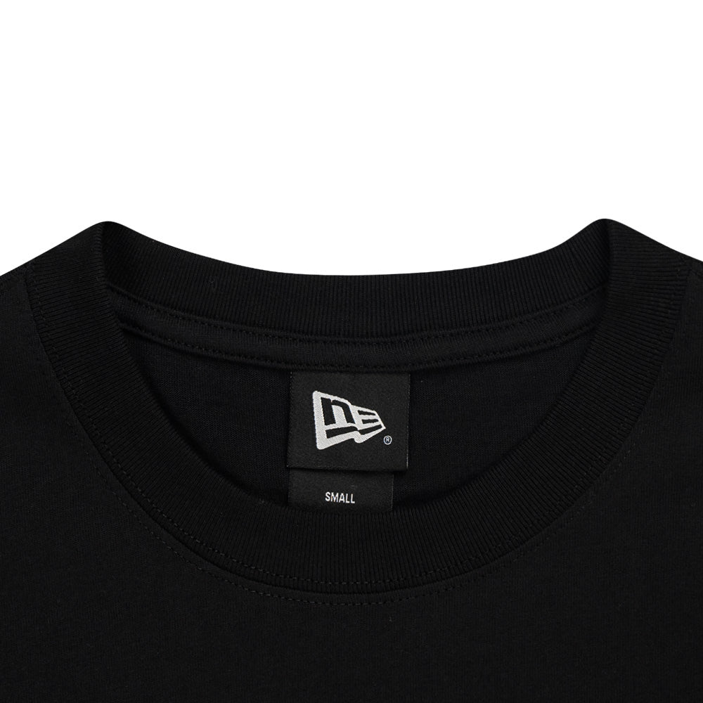 New Era Wordmark Basic Black Short Sleeve Oversized Short Sleeve T-Shirt