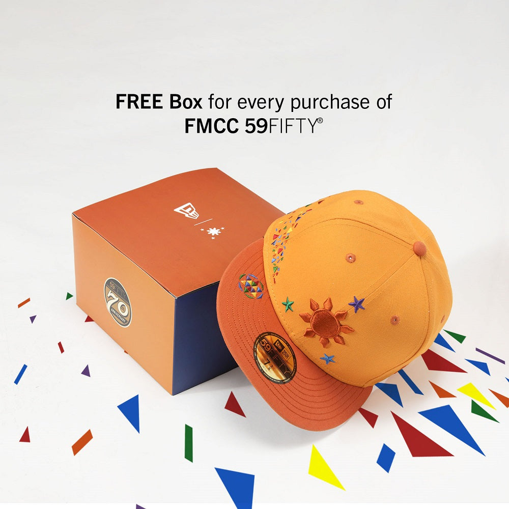 3 Stars and a Sun Multi Colored Francis M Orange 59FIFTY Fitted Cap (PH EXCLUSIVE)