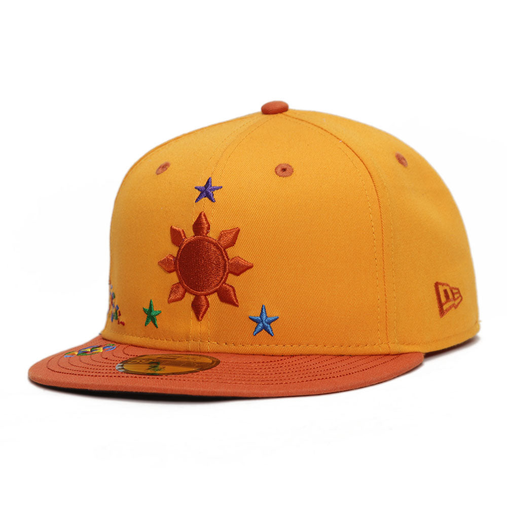 3 Stars and a Sun Multi Colored Francis M Orange 59FIFTY Fitted Cap (PH EXCLUSIVE)