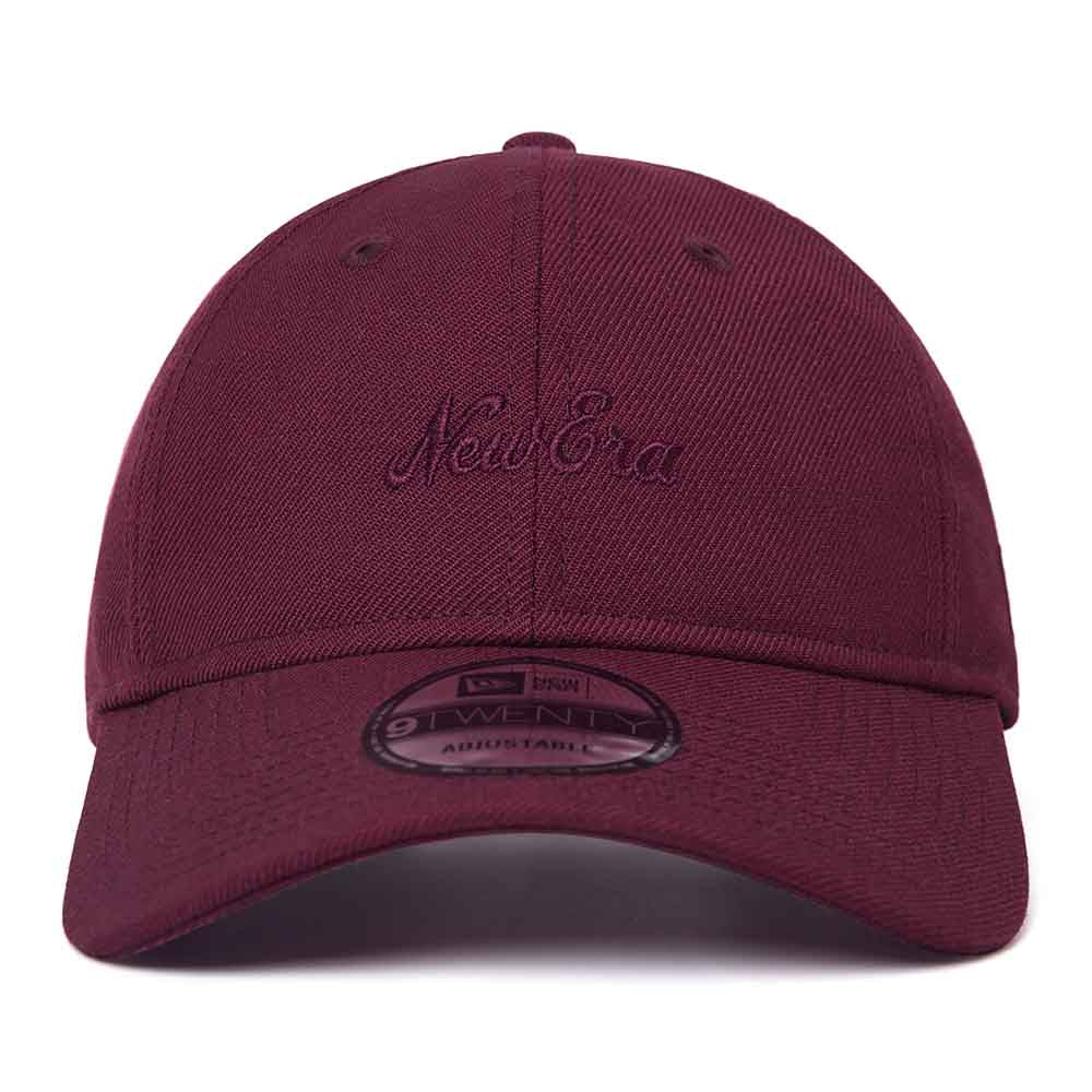 New Era Script Essential Plum 9TWENTY Adjustable Cap